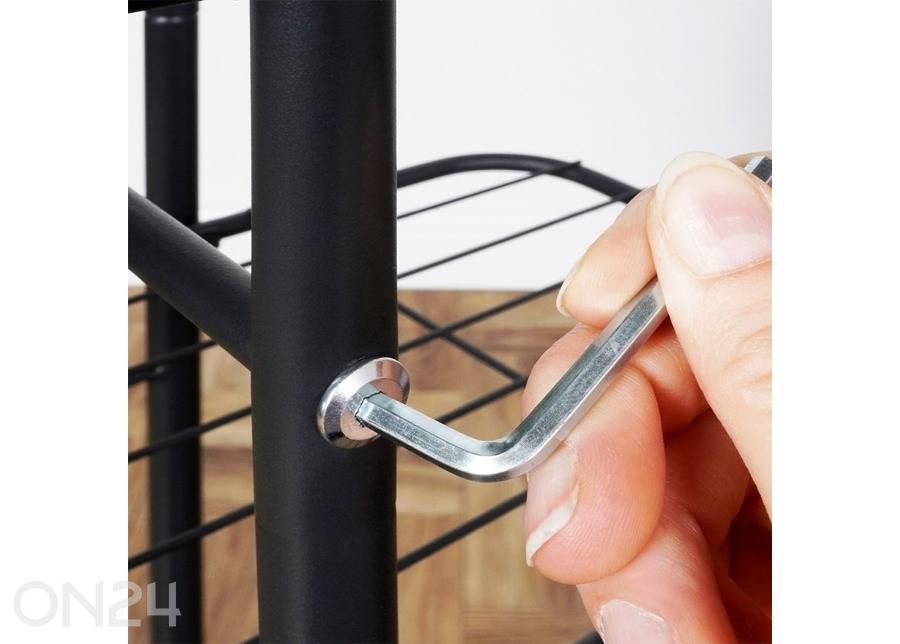 Подставка для цветов с 8 уровнями, черная увеличить