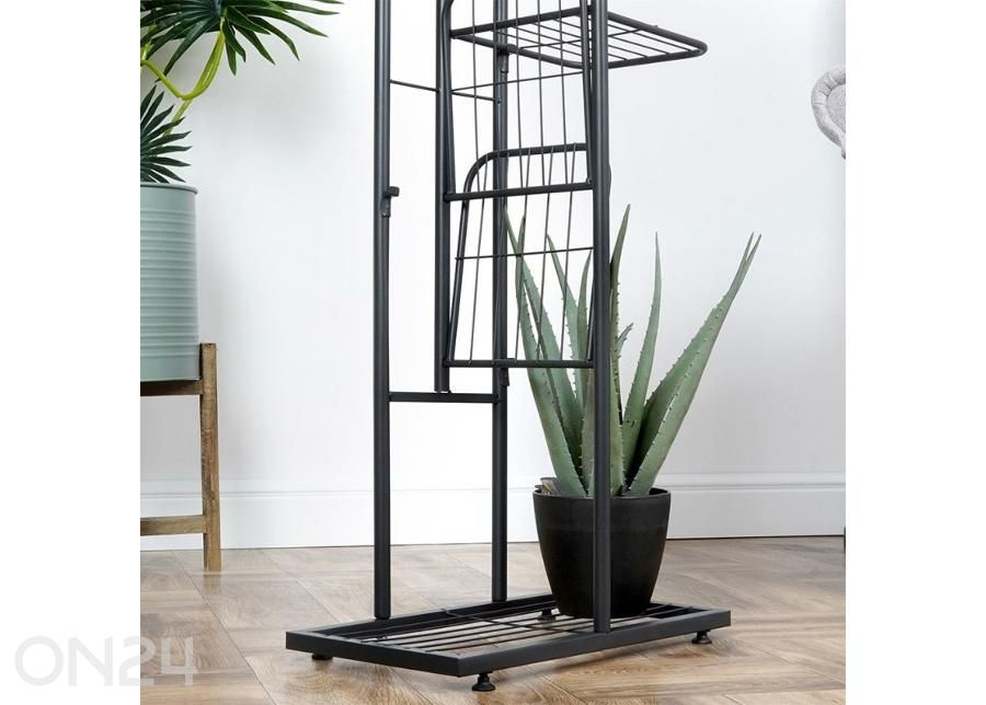 Подставка для цветов с 8 уровнями, черная увеличить