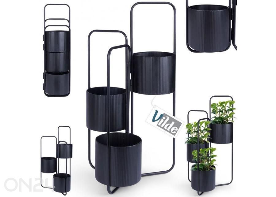 Подставка для цветов, черная увеличить