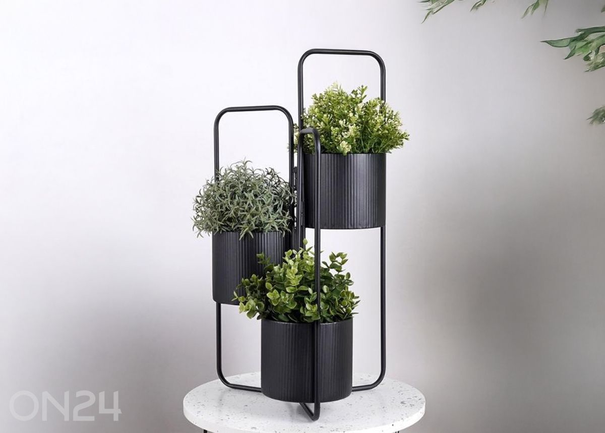 Подставка для цветов, черная увеличить