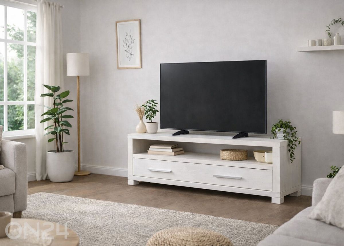 Подставка под ТВ из массива сосны увеличить