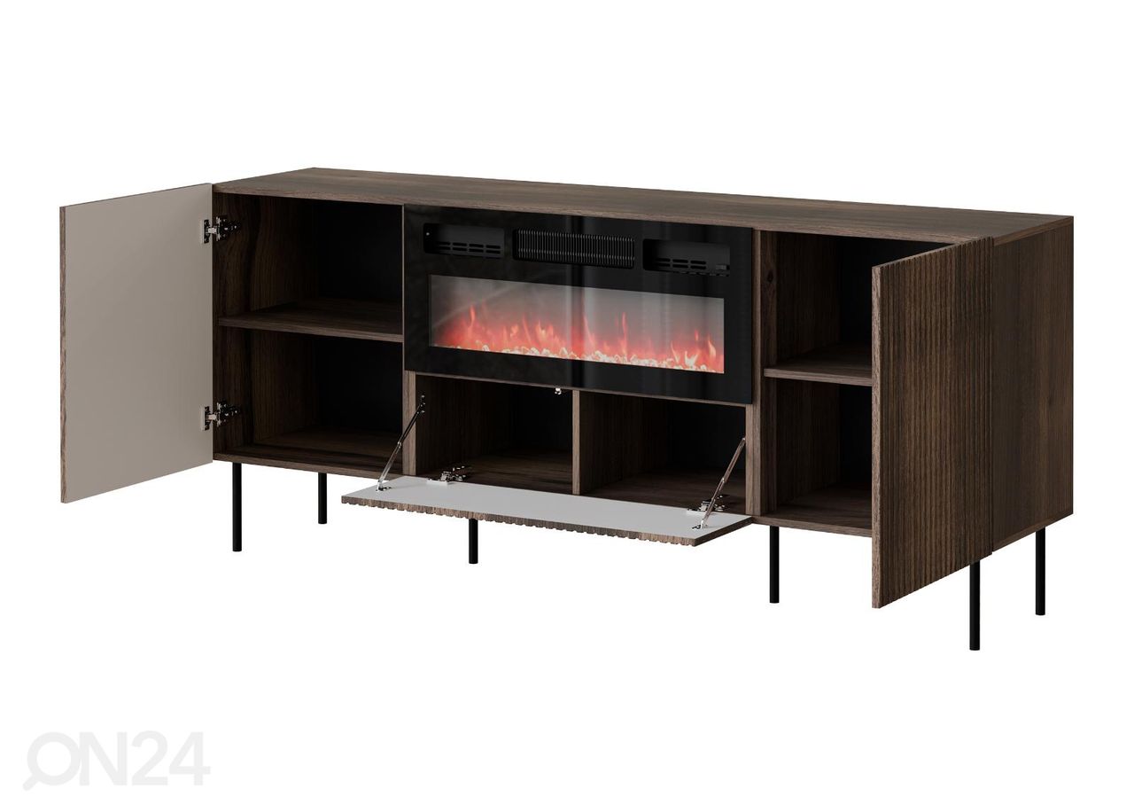 Подставка под ТВ с электрокамином 180 см увеличить