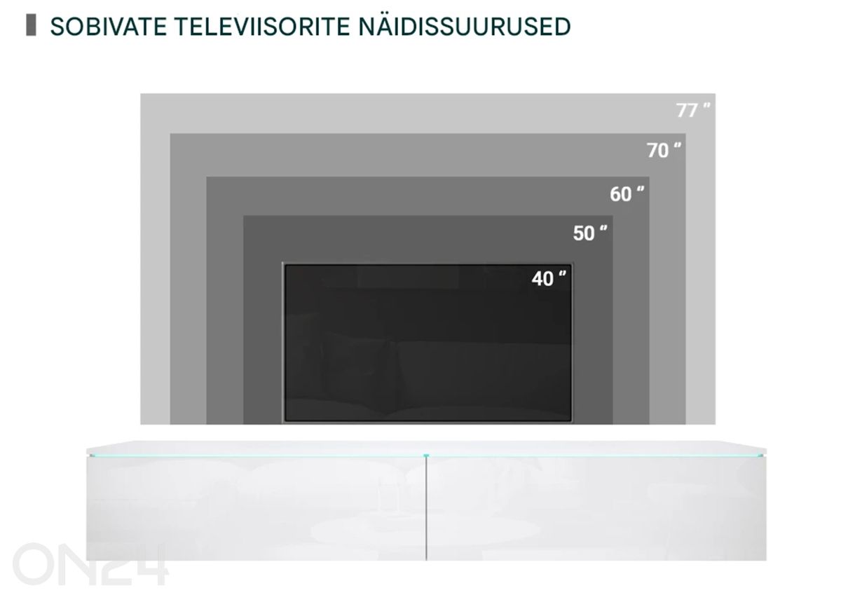 Подставка под ТВ Der 180 см увеличить