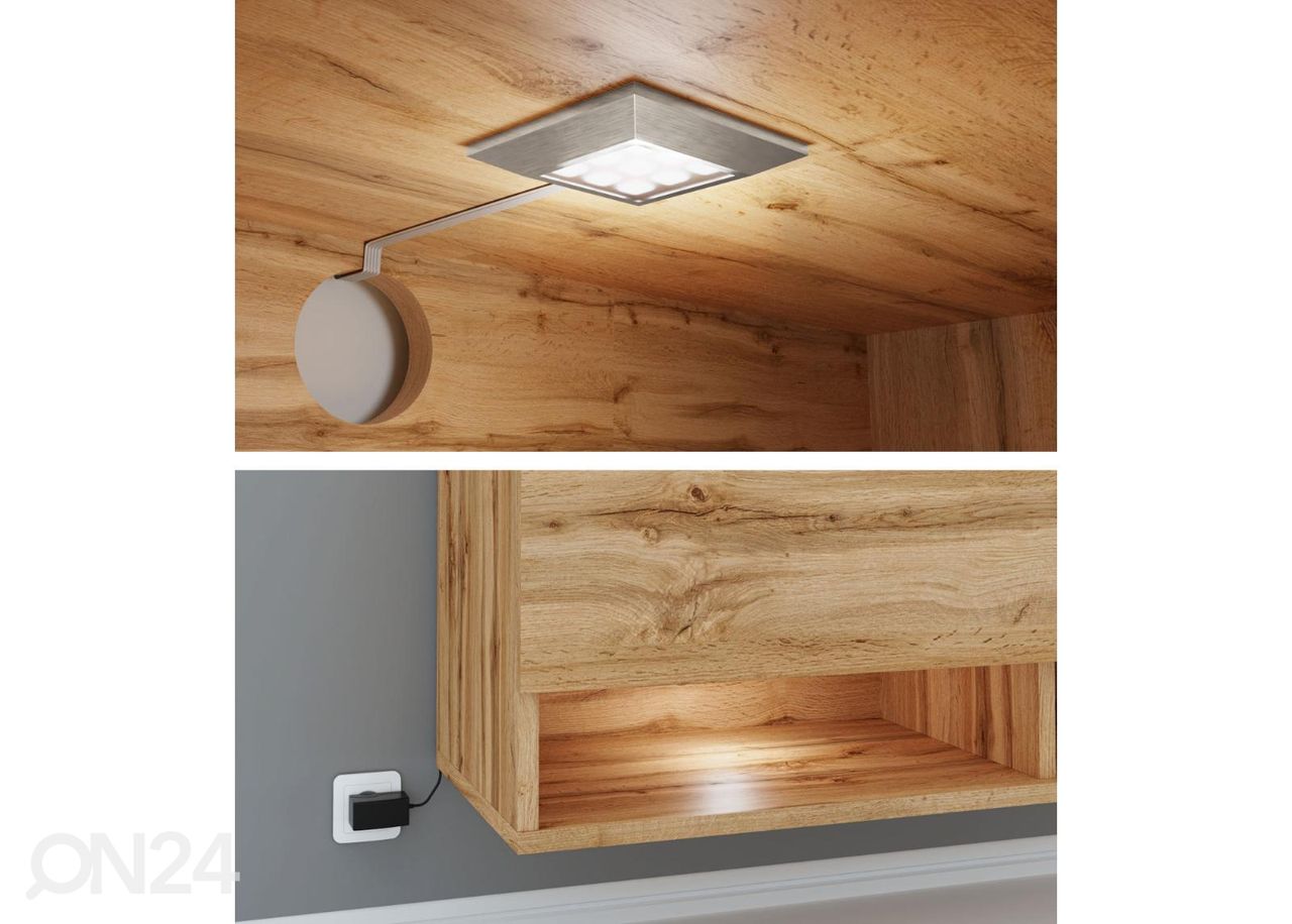 Подставка под ТВ + LED освещение увеличить