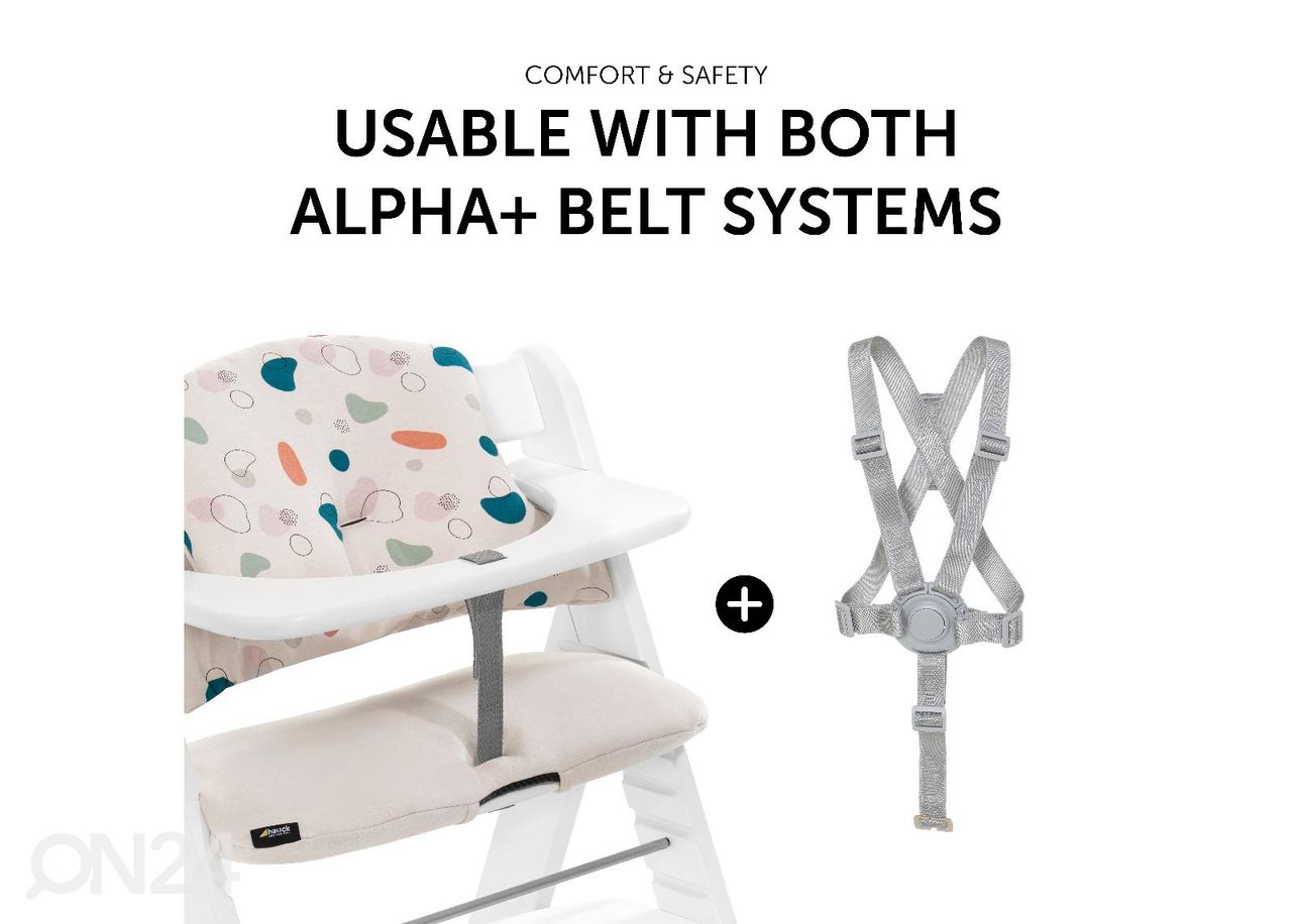 Подушки для стульчика для кормления Hauck Select Alpha Jersey Organic увеличить