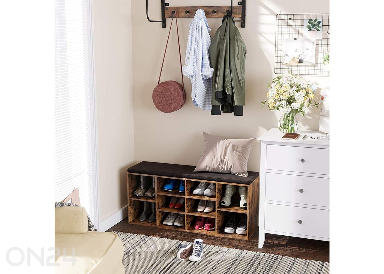 Полка для обуви, коричневая увеличить