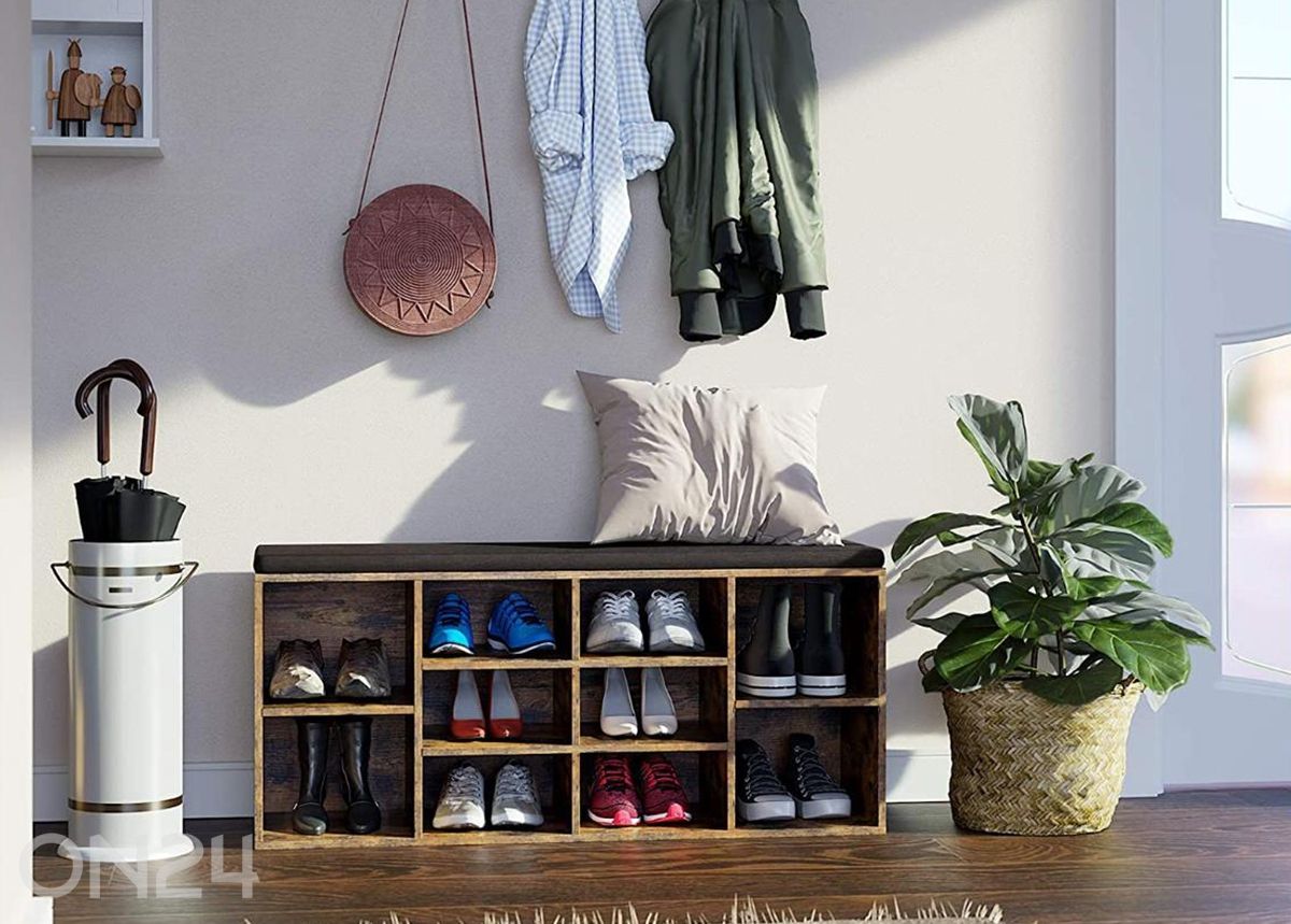 Полка для обуви, коричневая увеличить