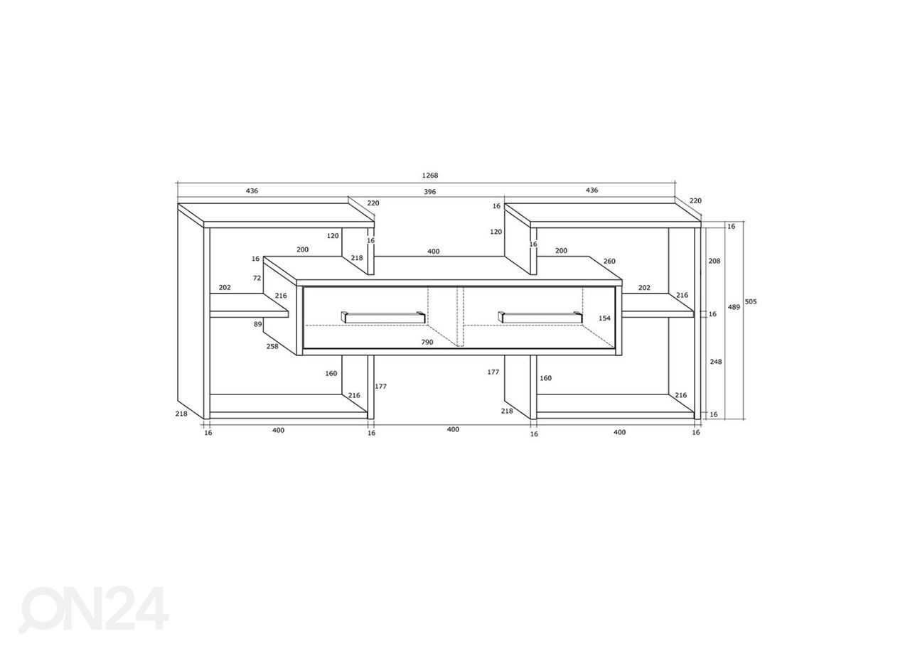 Полка настенная Macroom 127 cm увеличить