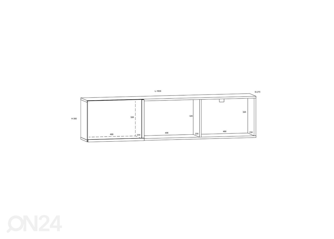 Полка настенная Youghal 150 cm увеличить