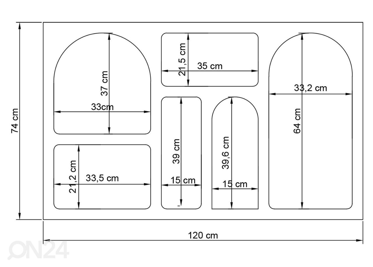 Полка Caria 120 см увеличить