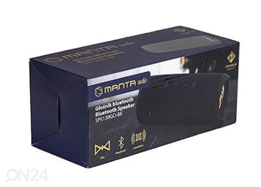 Портативная Bluetooth-колонка Manta SPK130GOBK, черный увеличить