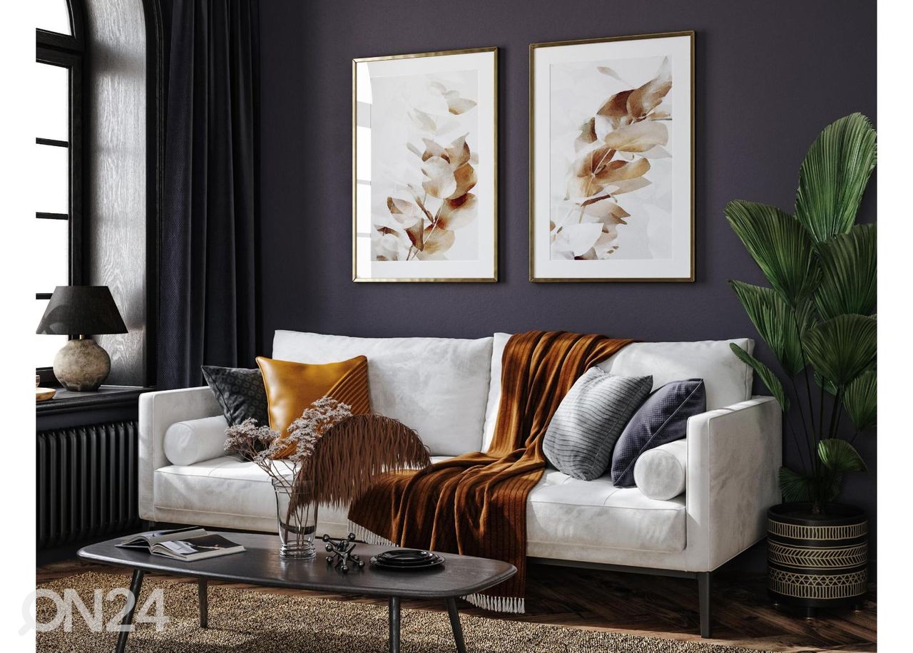 Постер Листья эвкалипта золотистые I 30x40 см увеличить