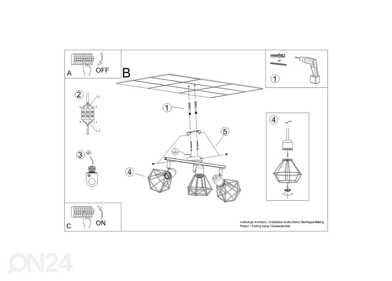 Потолочный светильник Artemis 3, белый увеличить