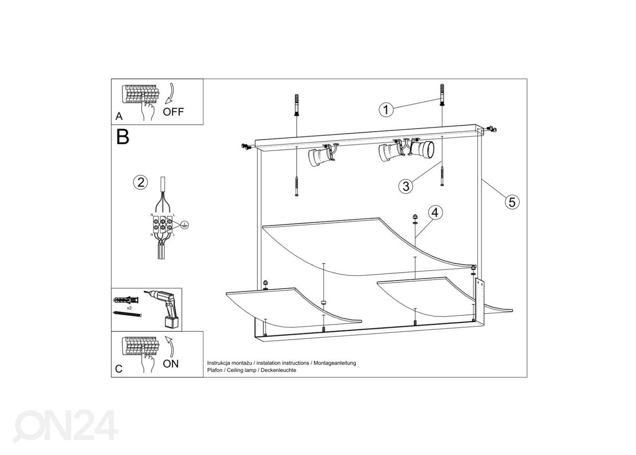 Потолочный светильник Celia, белый увеличить