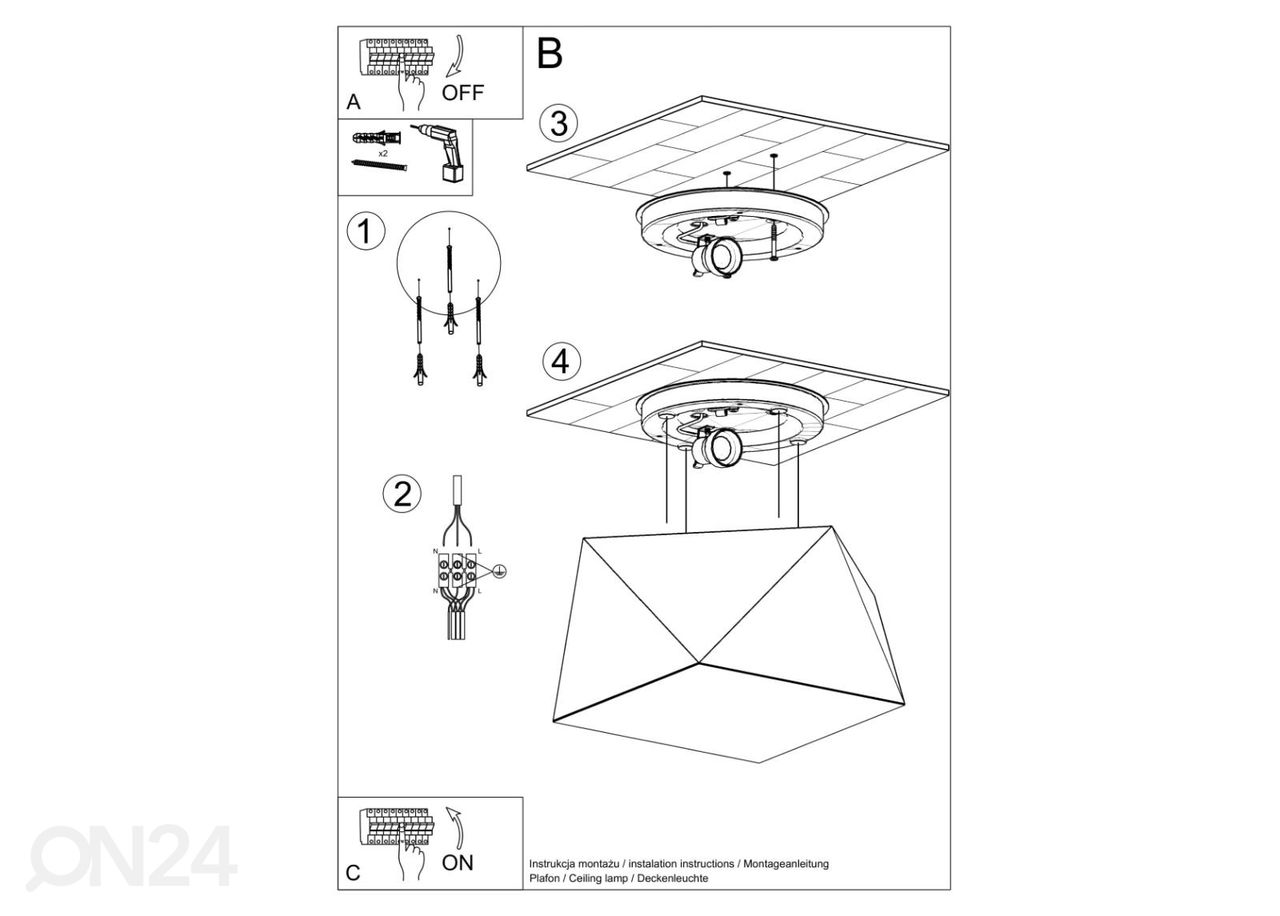 Потолочный светильник Hexa 25 увеличить
