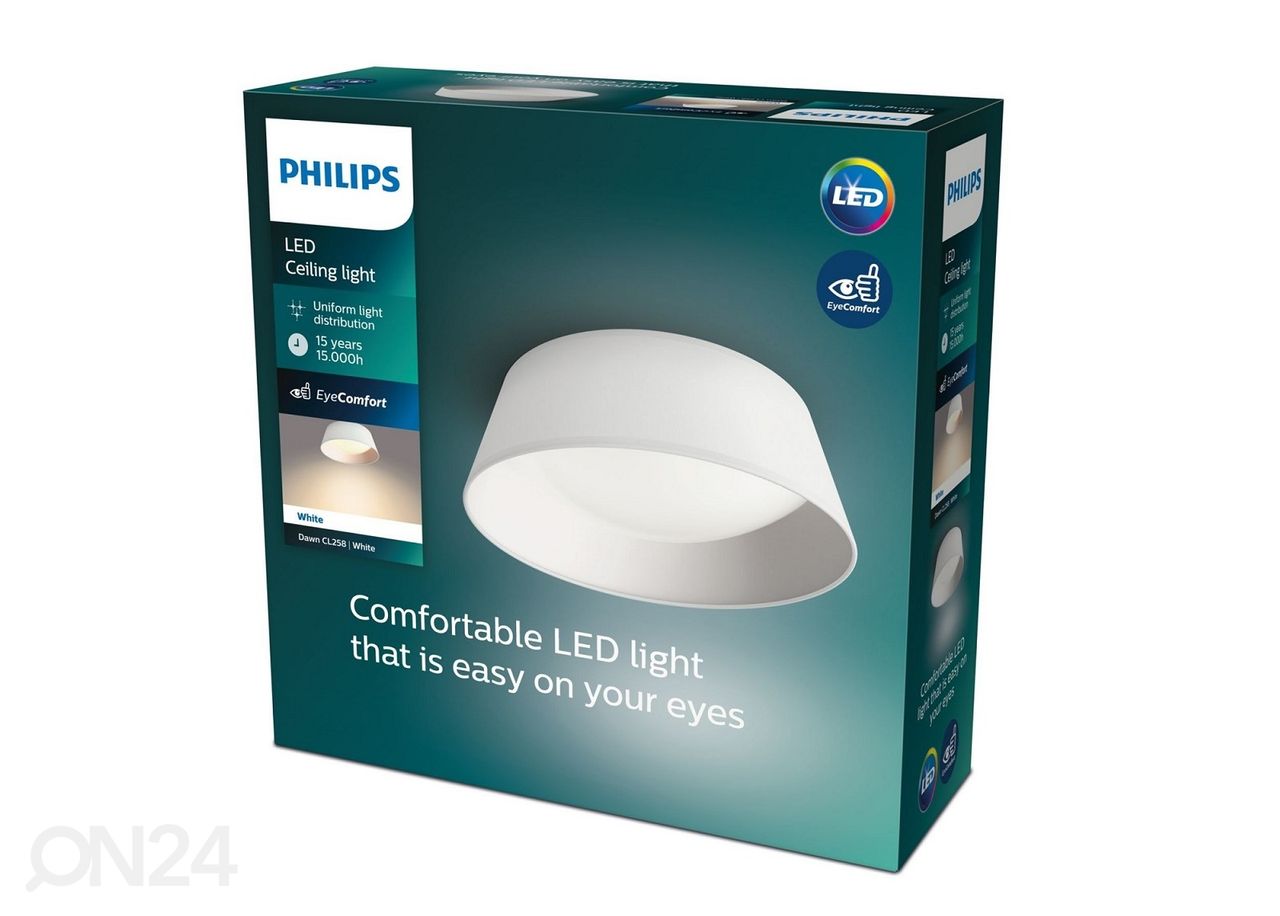 Потолочный светильник Philips Dawn 14 Вт 3000K 1000лм с белой тканью увеличить