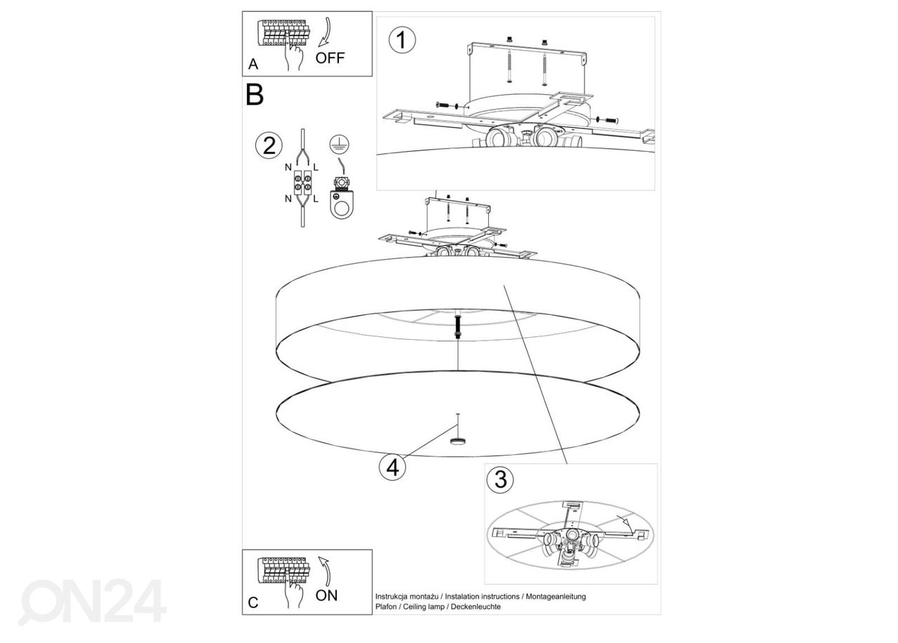Потолочный светильник Skala 100, белый увеличить