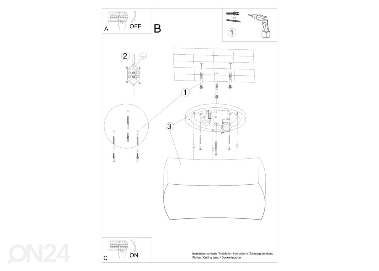 Потолочный светильник Square 1, белый увеличить