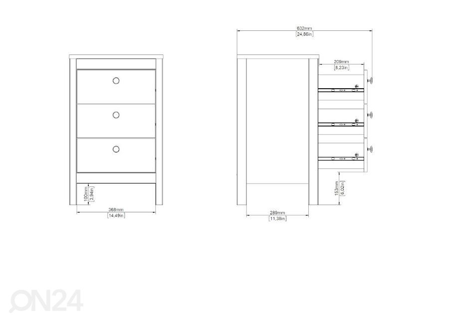 Прикроватная тумба Madrid 44 cm увеличить