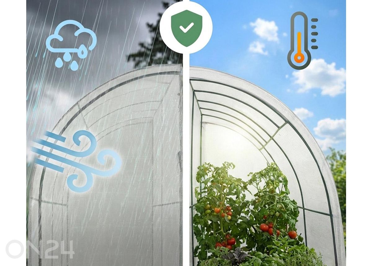 Пристенная теплица 2 м² увеличить