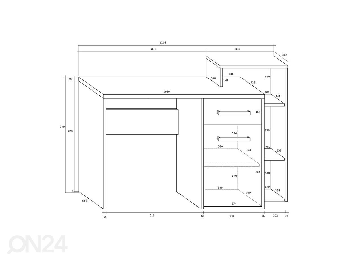 Рабочий стол Macroom 127 cm увеличить