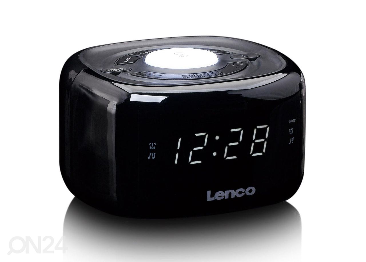 Радиочасы с ночником Lenco CR12BK, черные увеличить