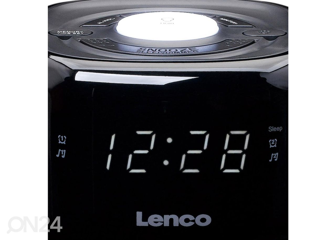 Радиочасы с ночником Lenco CR12BK, черные увеличить