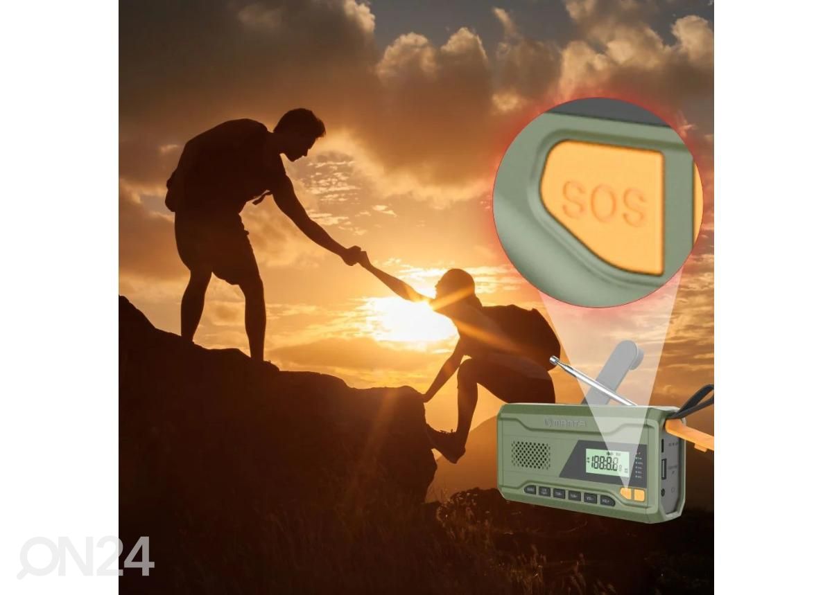 Радио Manta RDI401G с солнечной батареей и динамо-генератором увеличить