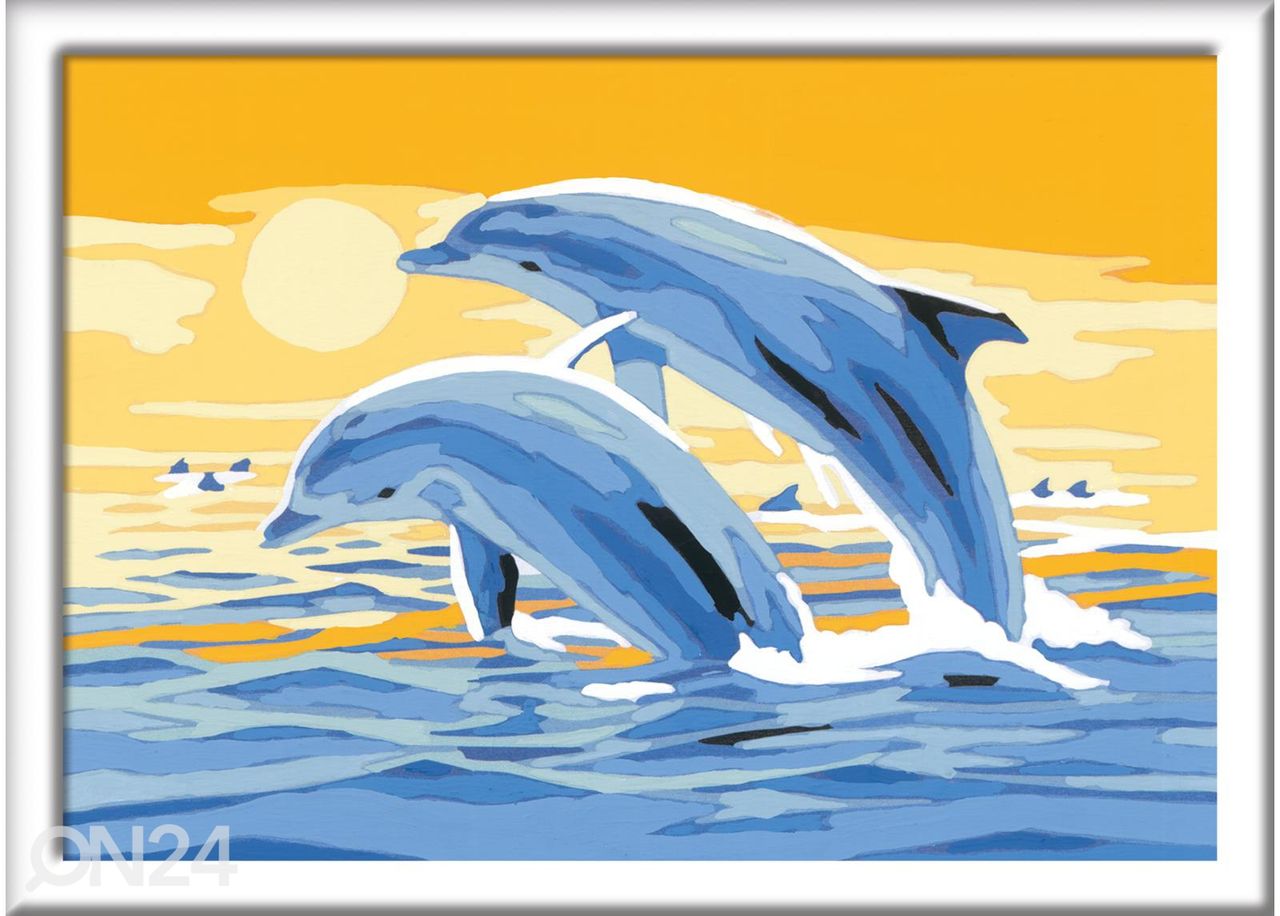 Раскраска по номерам Ravensburger Восхитительные дельфины увеличить