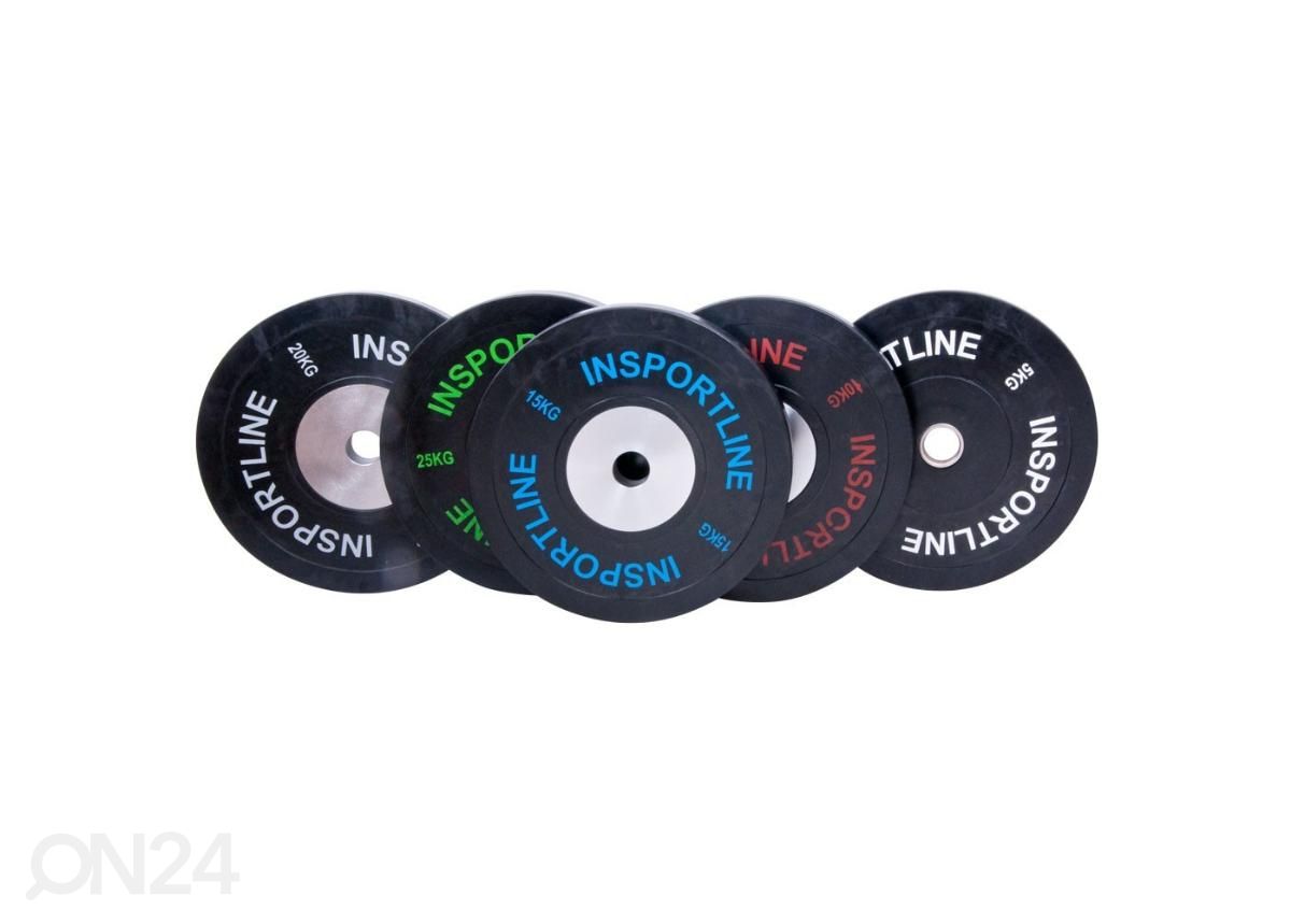 Резиновый дискBumper Plate 25 кг inSPORTline увеличить