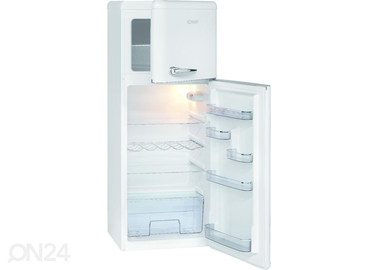 Ретро-холодильник Bomann DTR353W, белый увеличить