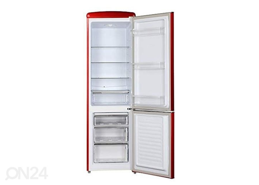 Ретро холодильник Frigelux CB255RRA, красный увеличить