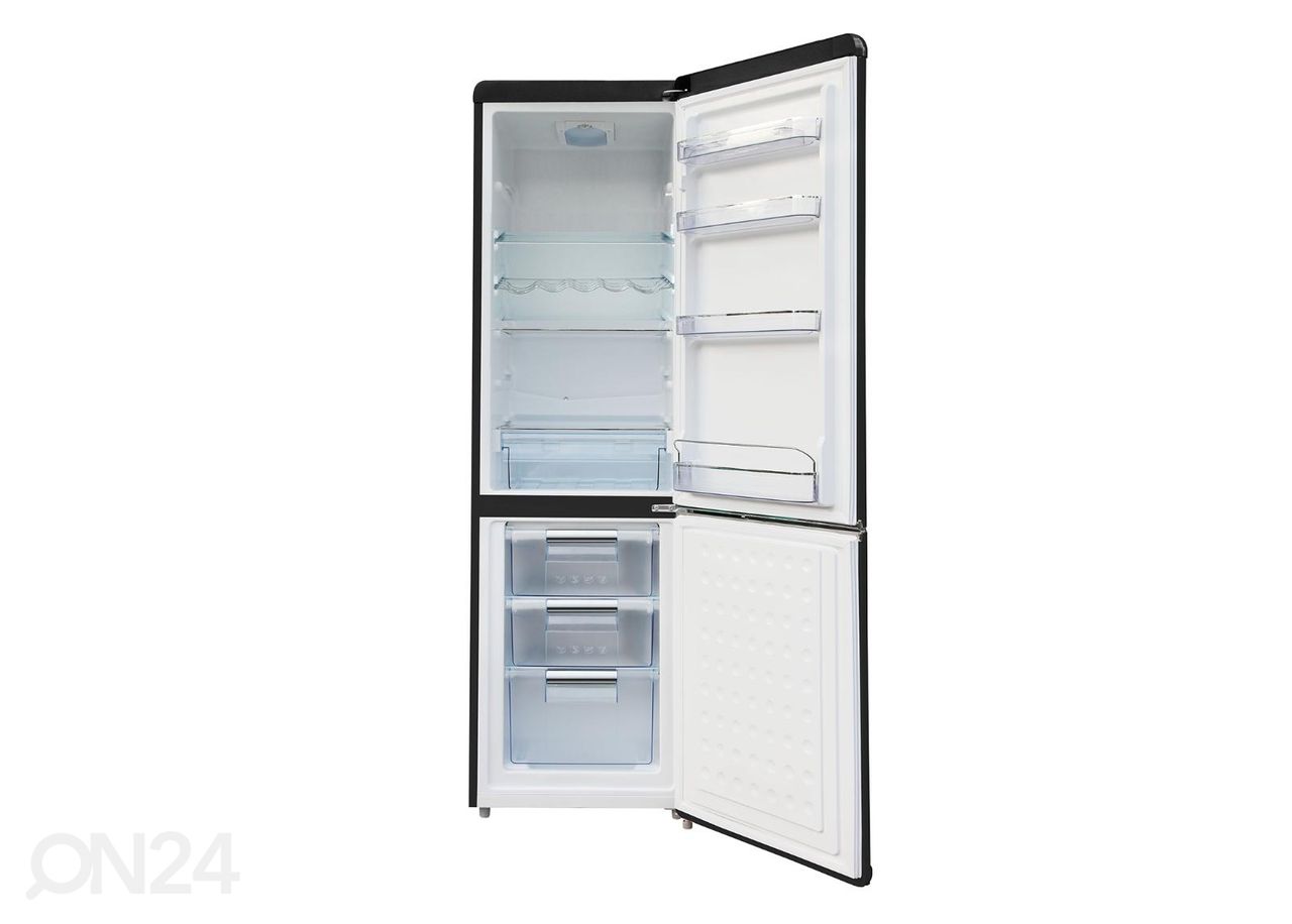 Ретро-холодильник Ravanson LKK250RB, черный увеличить
