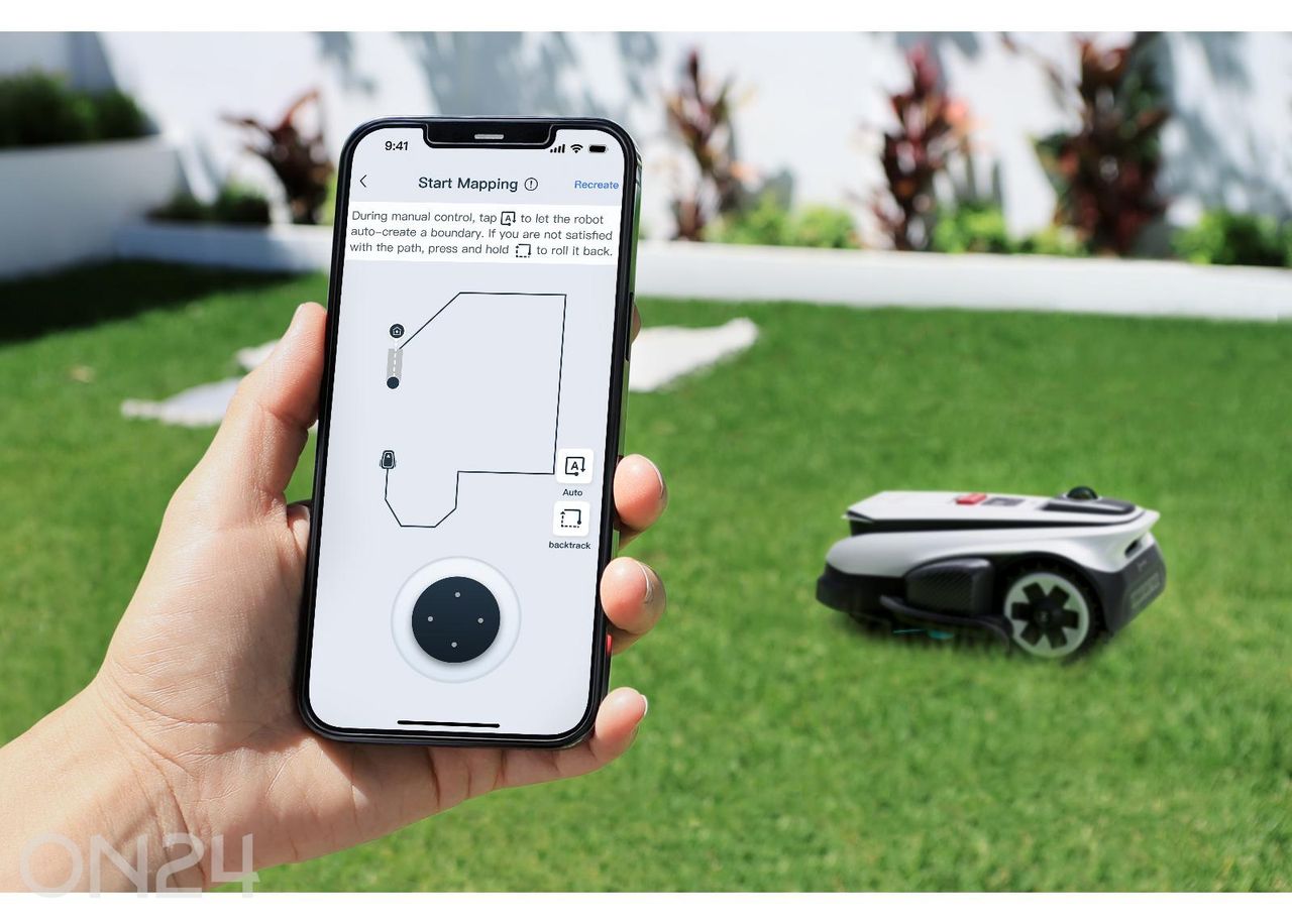 Робот-газонокосилка Ecovacs Goat A1600 LiDAR PRO, 1600 м², TruEdge триммер увеличить