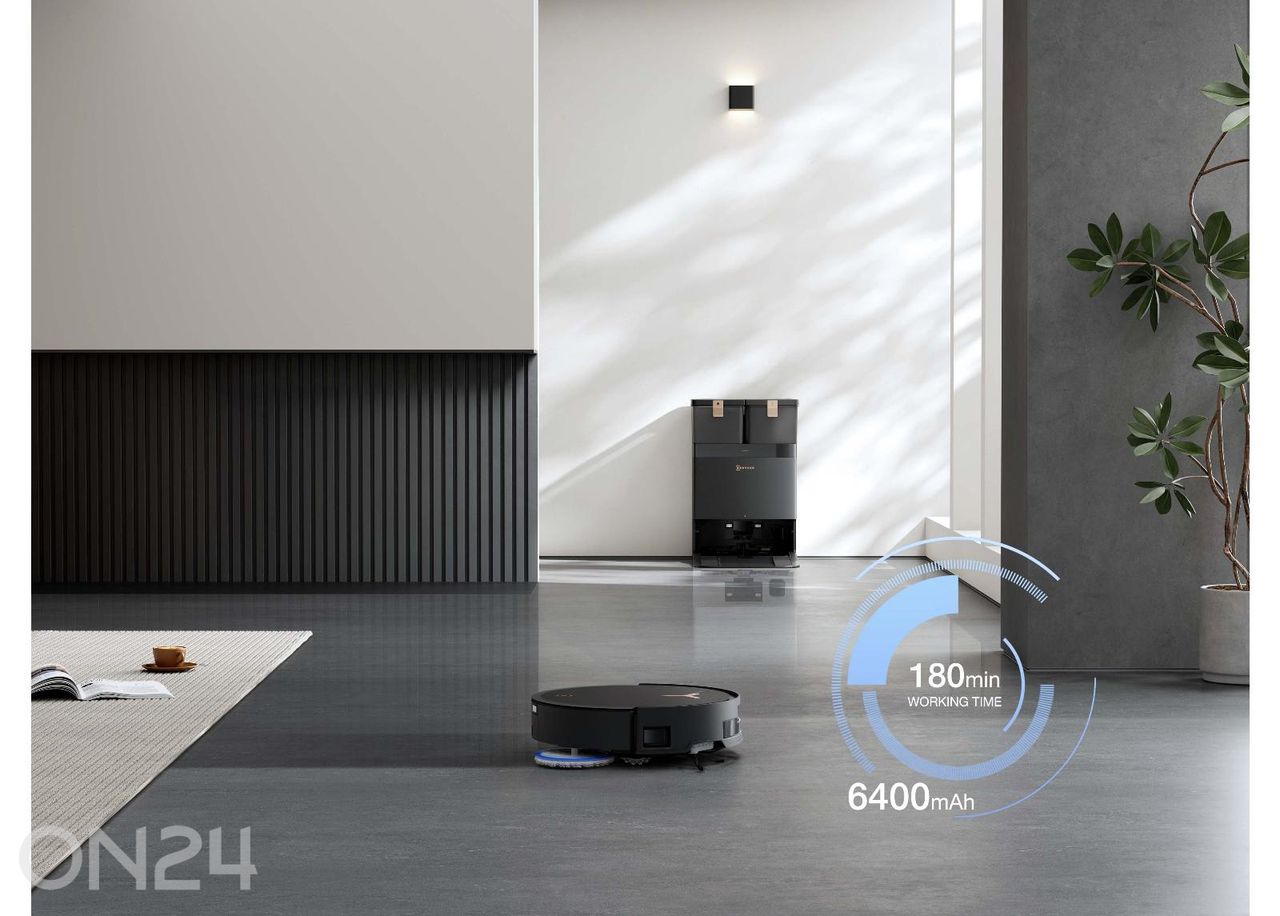 Робот-пылесос Ecovacs Deebot T50 MAX PRO OMNI BLACK увеличить