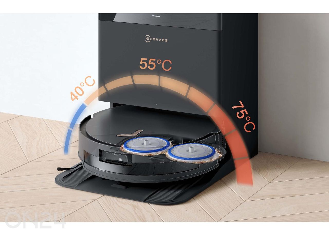 Робот-пылесос Ecovacs Deebot T50 MAX PRO OMNI BLACK увеличить