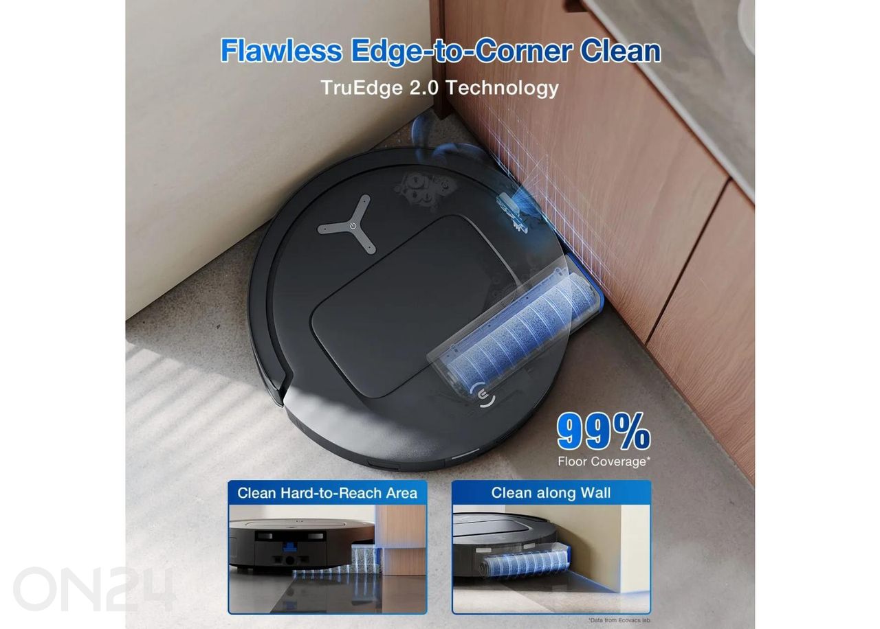 Робот-пылесос Ecovacs Deebot T80 OMNI, сухая и влажная уборка, черный увеличить