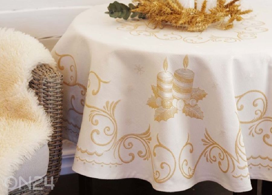 Рождественская скатерть из гобелена Cloche Ø140 см увеличить