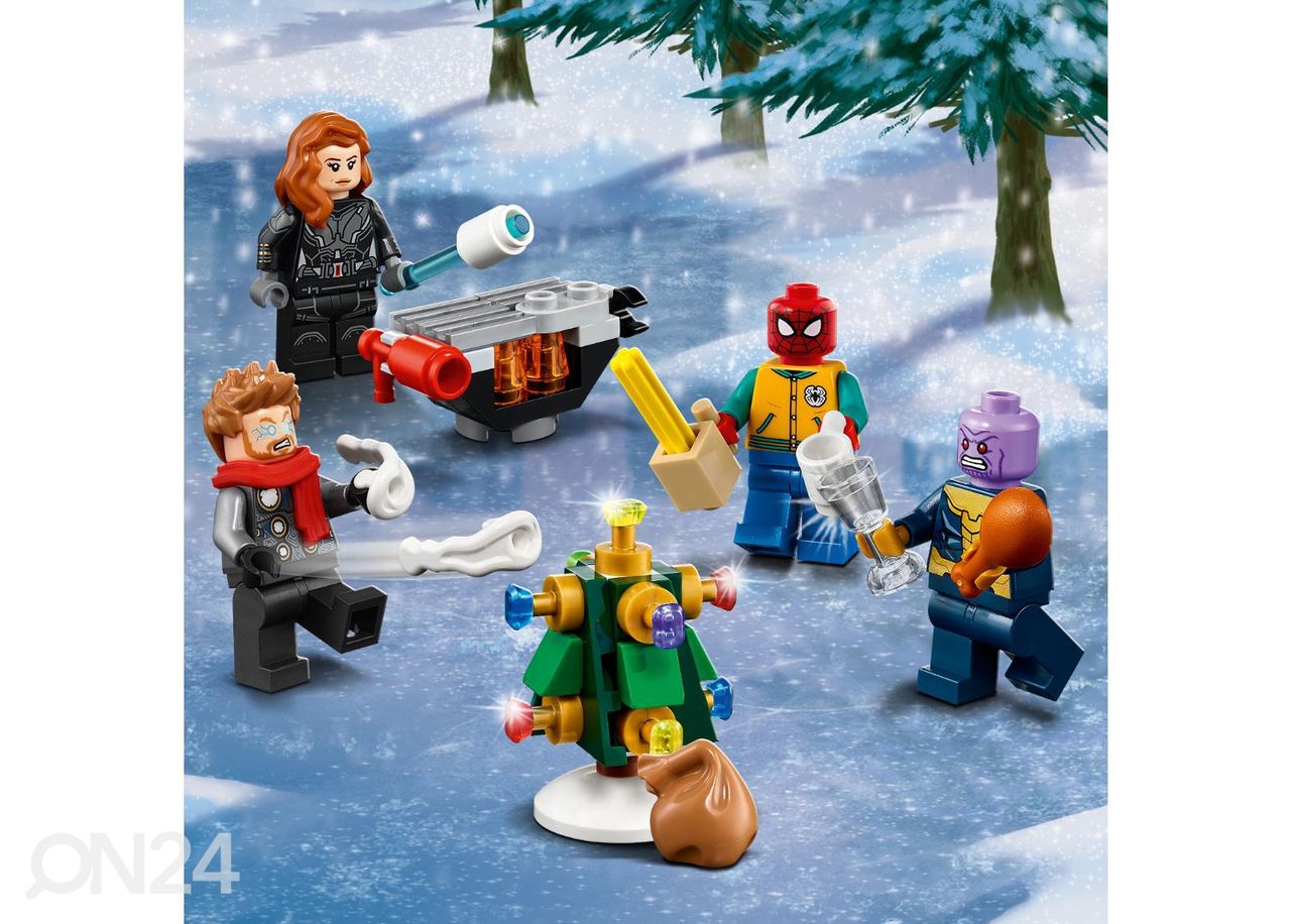 Рождественский календарь LEGO Marveli Payers увеличить