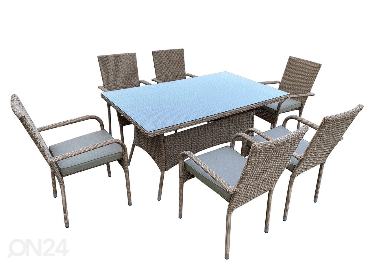 Садовая мебель стол + 6 стульев увеличить