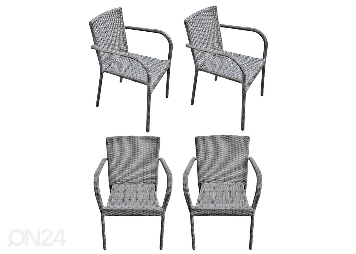 Садовый стул Sotti 4 шт, серый увеличить