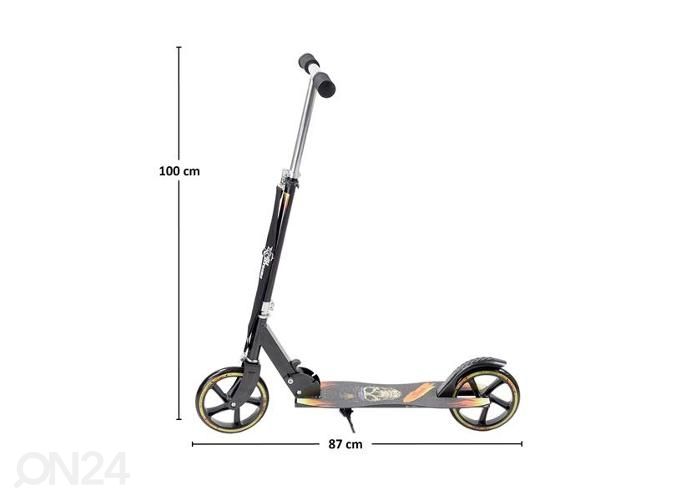 Самокат Nils Extreme HA205D черный увеличить