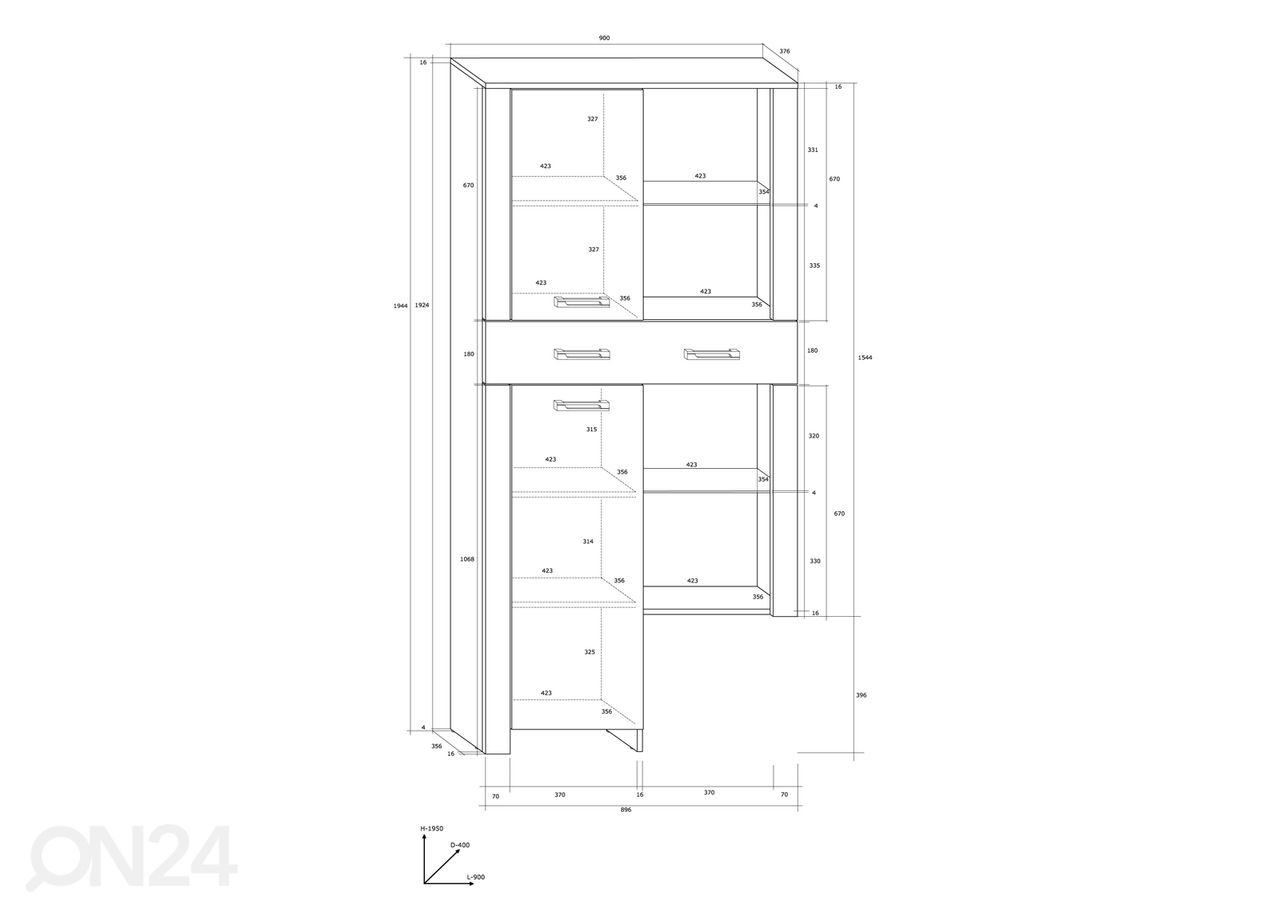 Секция Midleton 289 cm увеличить