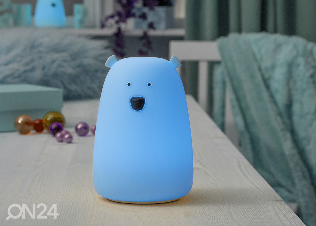 Сенсорный ночник Big Bear, синий увеличить