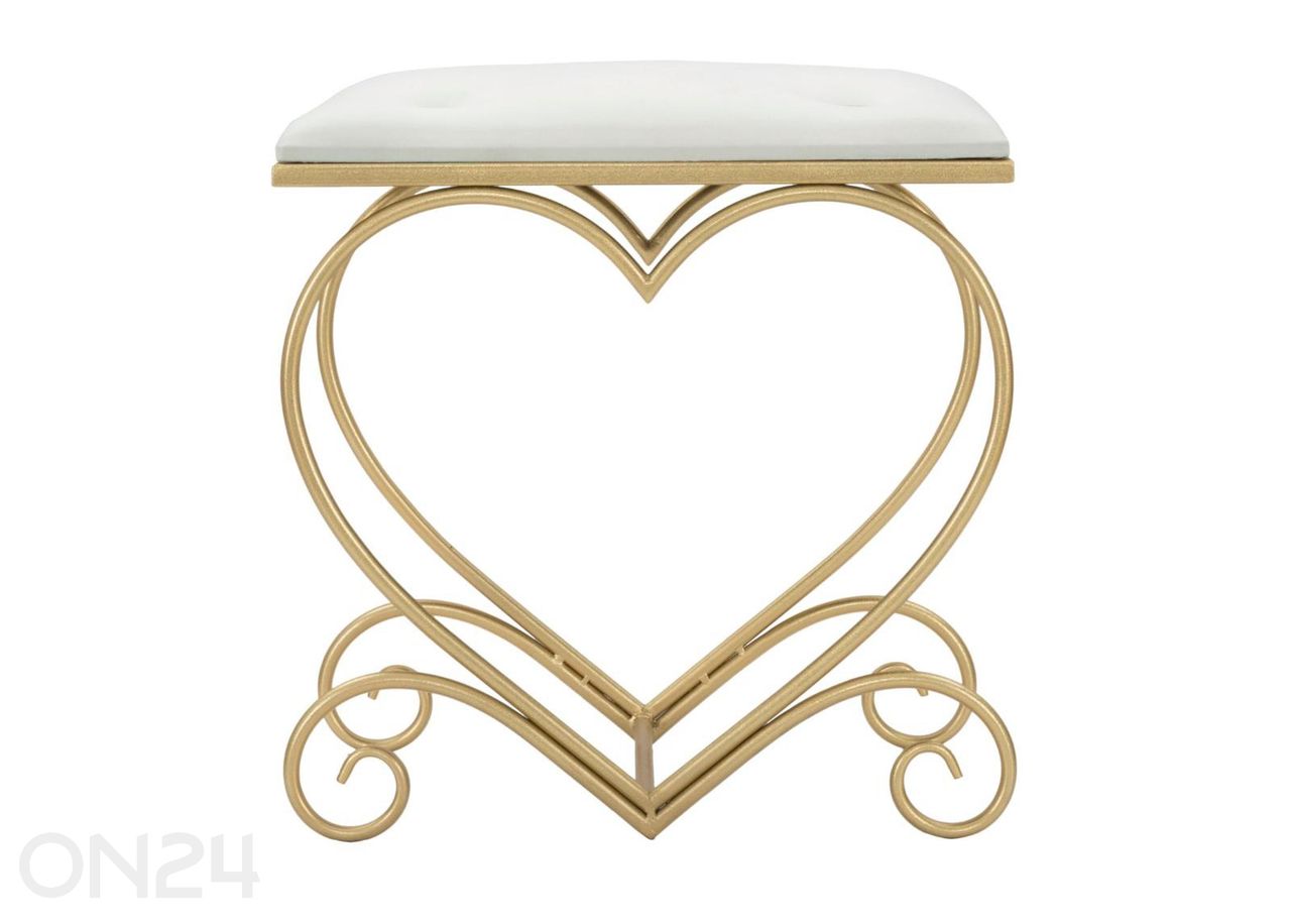 Скамья Heart, кремово-золотистый увеличить