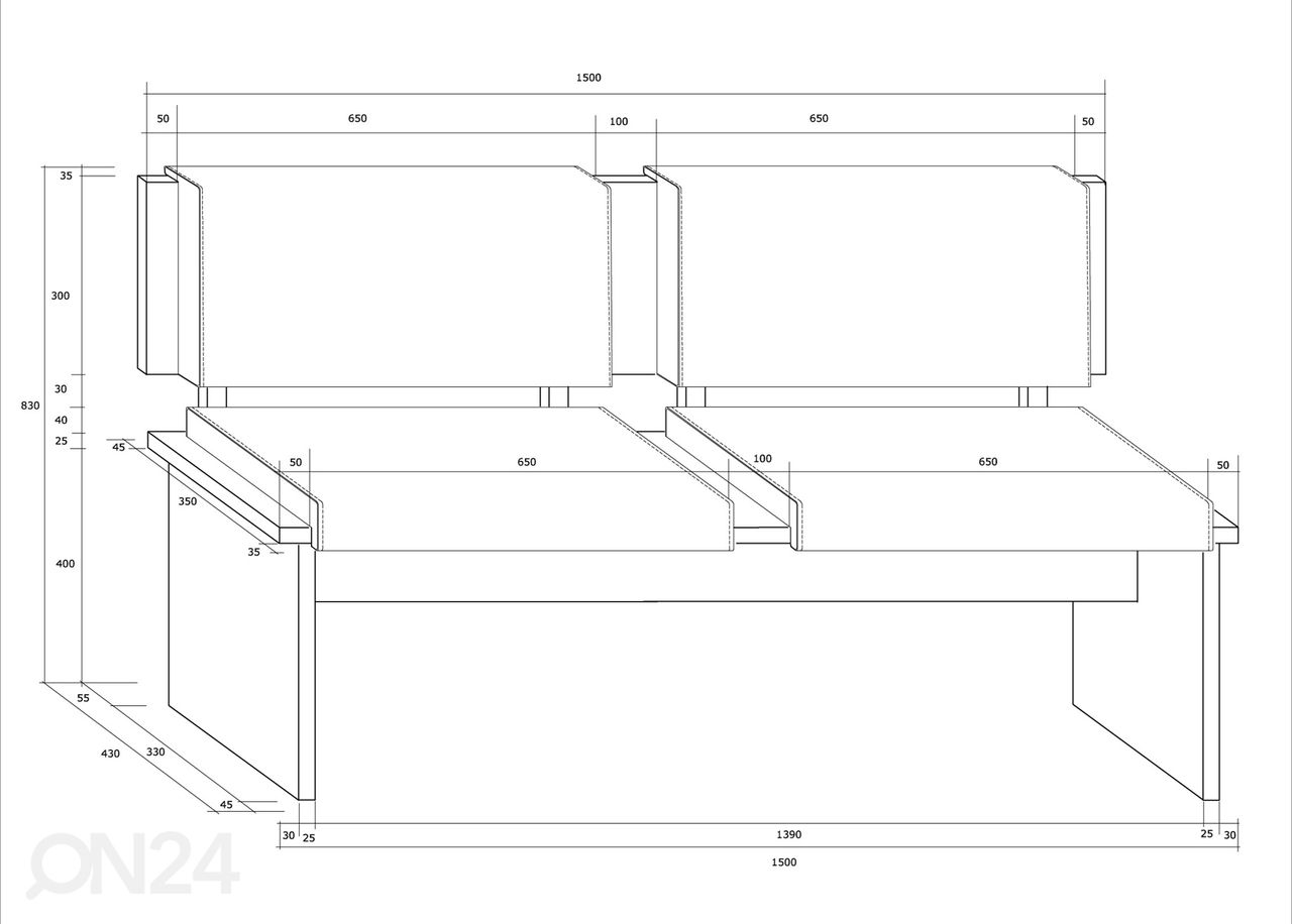 Скамья Leap 150 cm увеличить