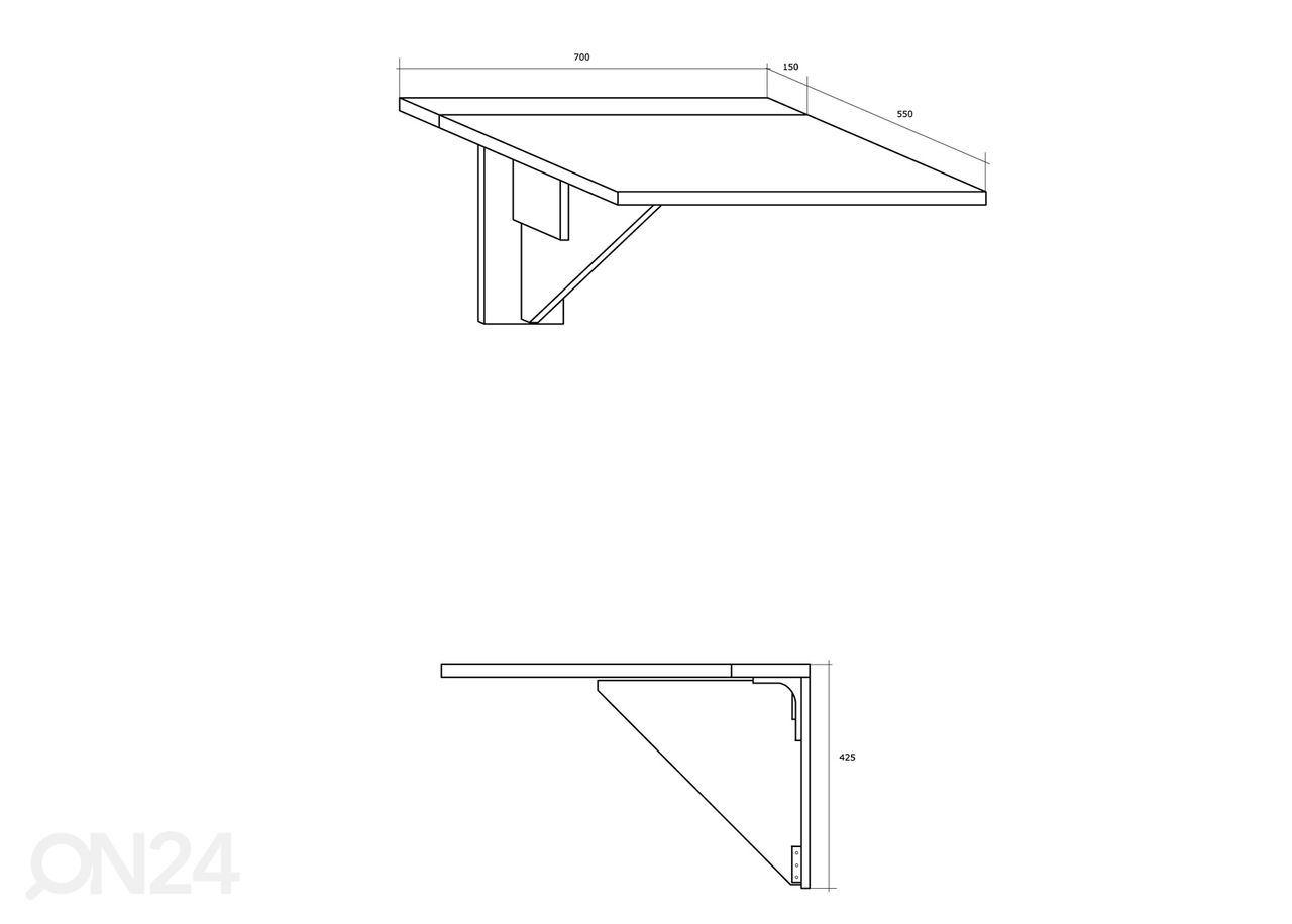 Складной стол Conna 70x70 cm увеличить