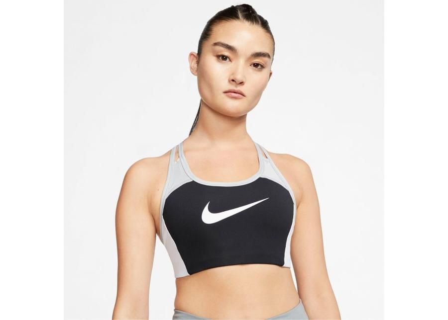 Спортивный бюстгальтер Nike Swoosh Logo W CJ5865-011 увеличить