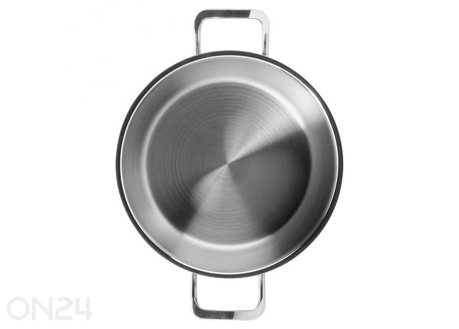 Стальная кастрюля с крышкой Anett, диаметр 20 см, объем 4,6 л увеличить