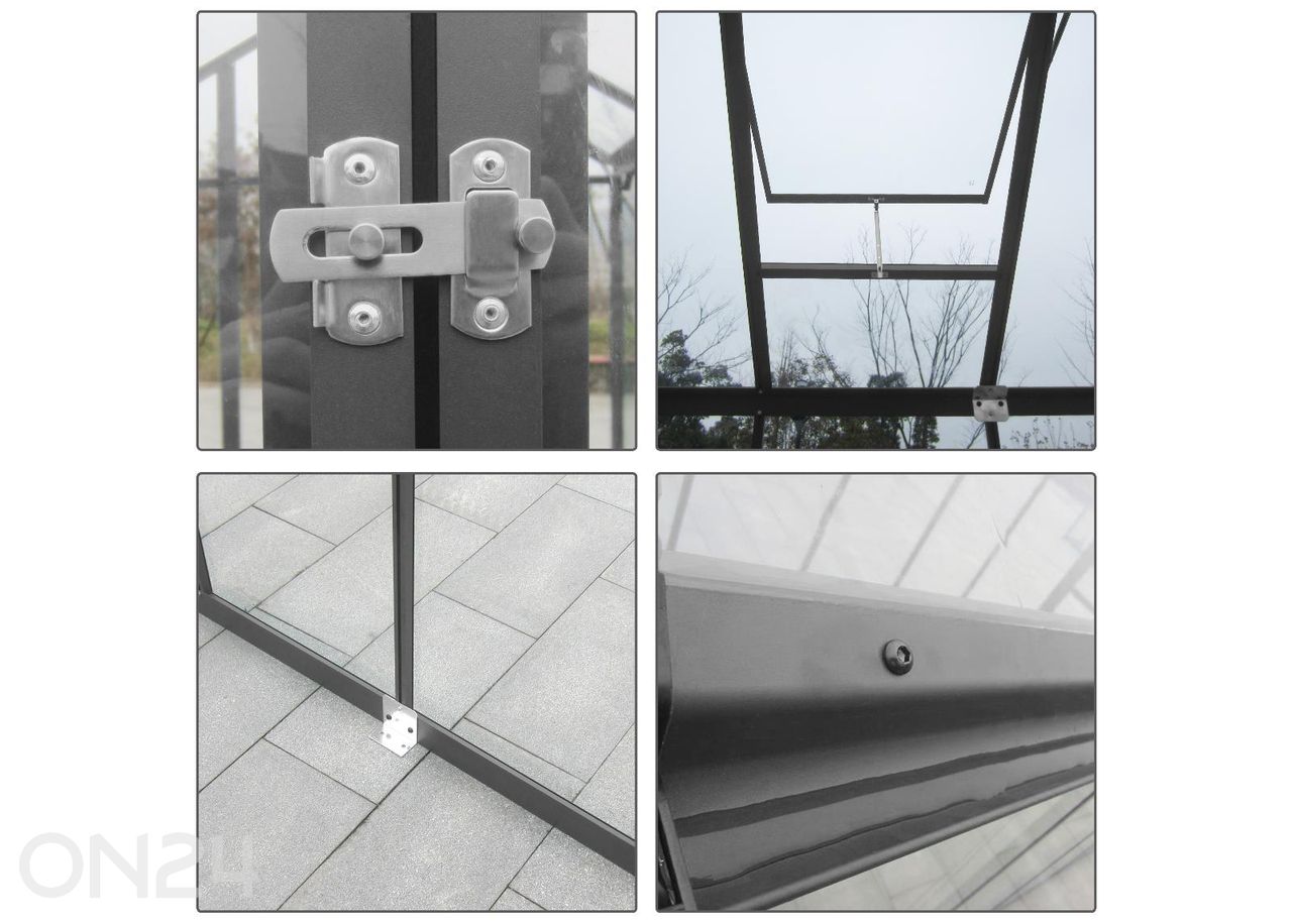 Стеклянная теплица 4,3 м² увеличить